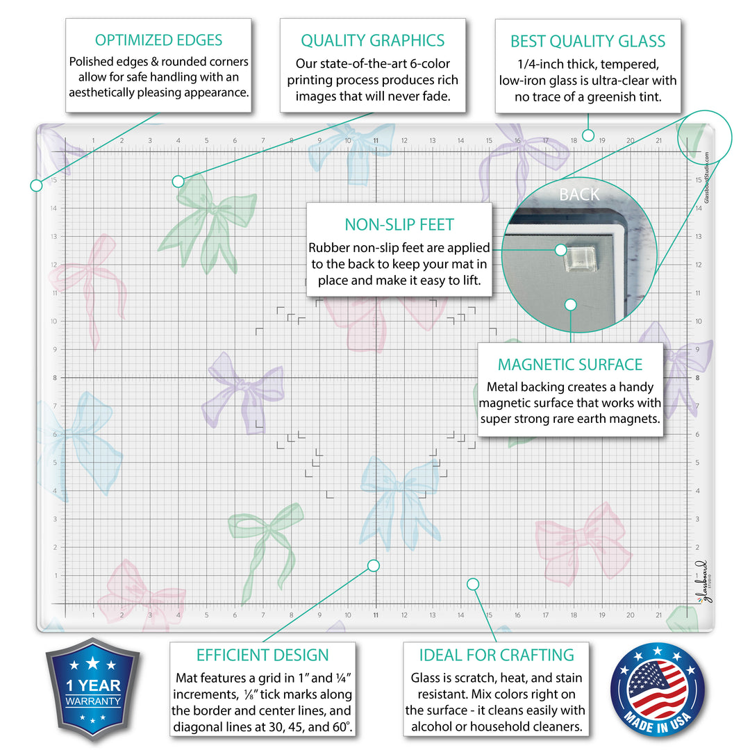 Magnetic Glass Craft Mat