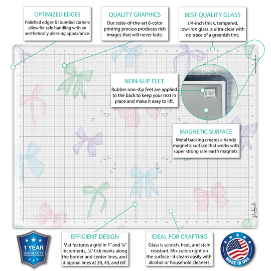 Magnetic Glass Craft Mat