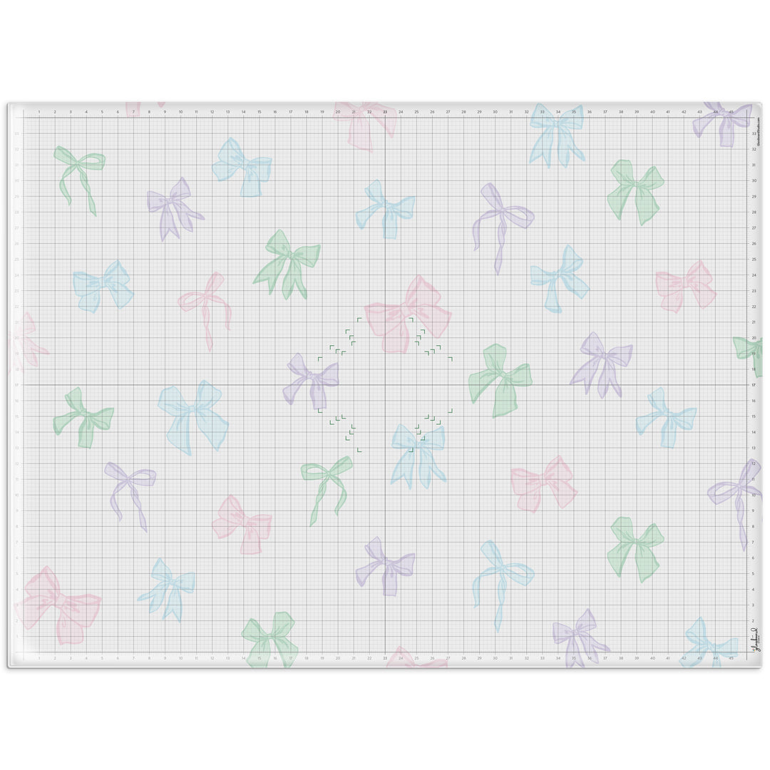 Spring Bows Magnetic Glass Craft Mat