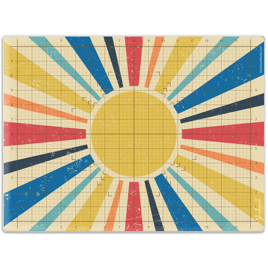 Retro Sun Magnetic Glass Craft Mat