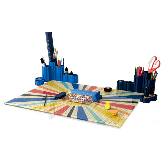 Retro Sun Magnetic Glass Craft Mat