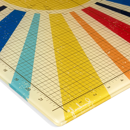 Retro Sun Magnetic Glass Craft Mat