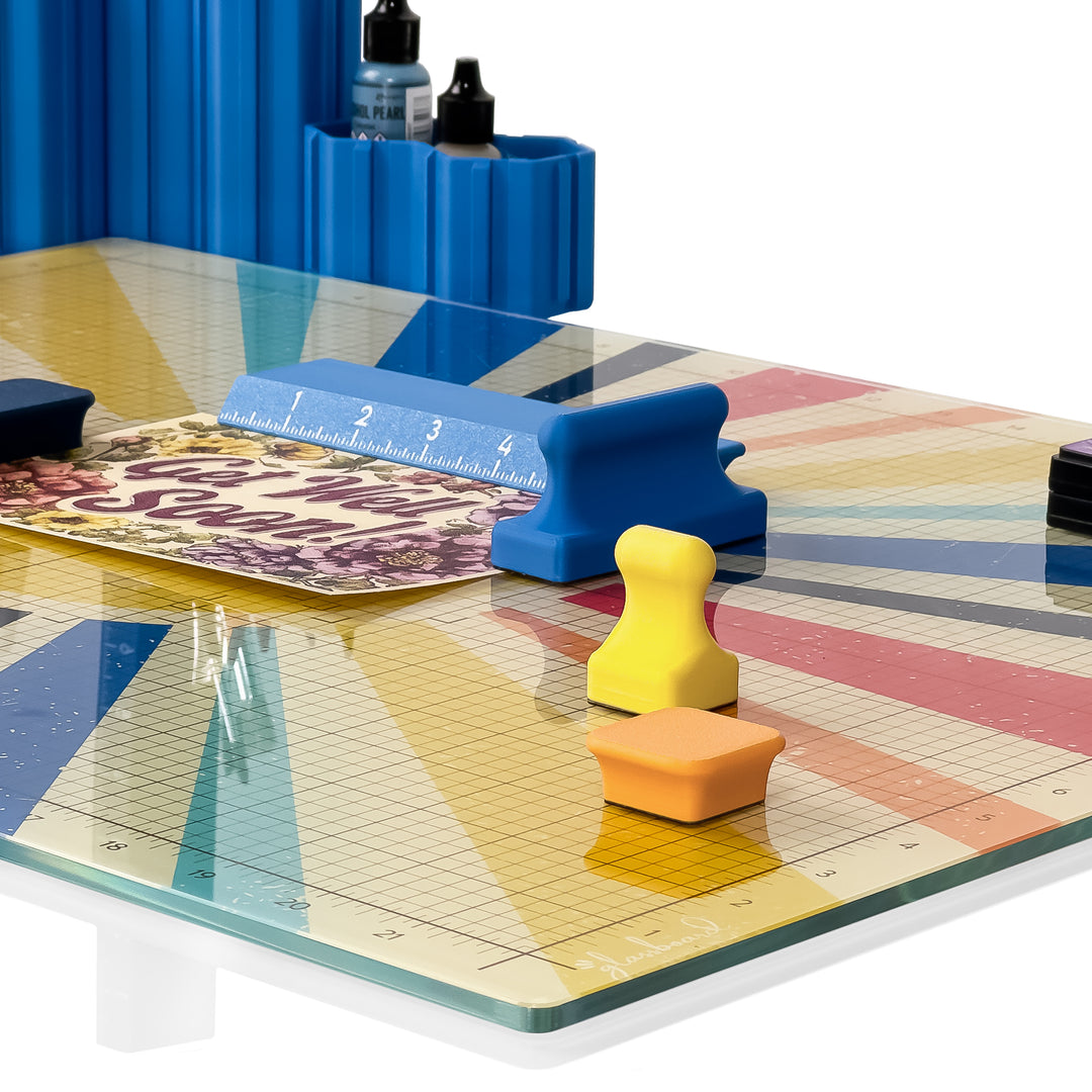 Retro Sun Magnetic Glass Craft Mat