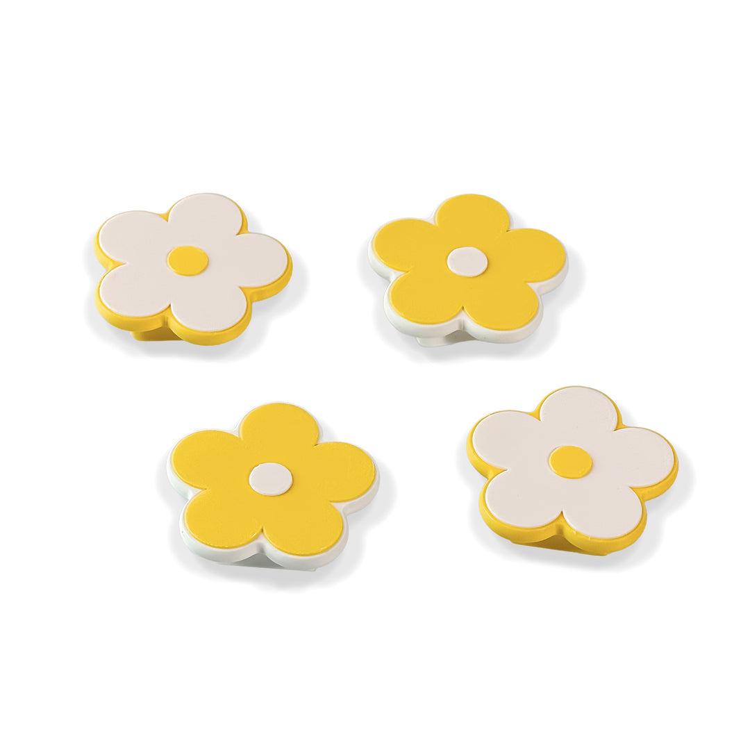 Sunshine Yellow Flower Magnet Set