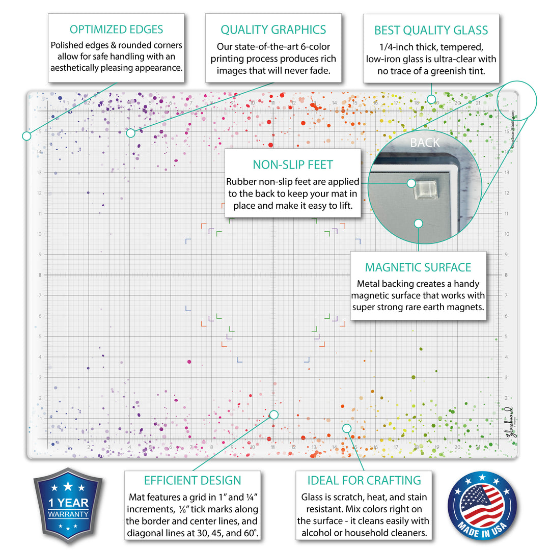 Magnetic Glass Craft Mat