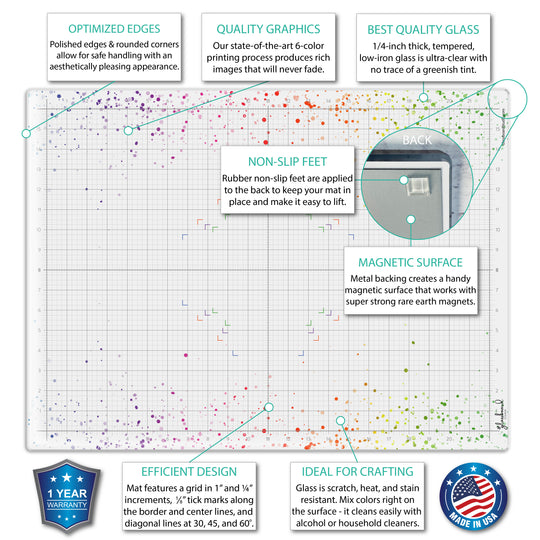 Magnetic Glass Craft Mat