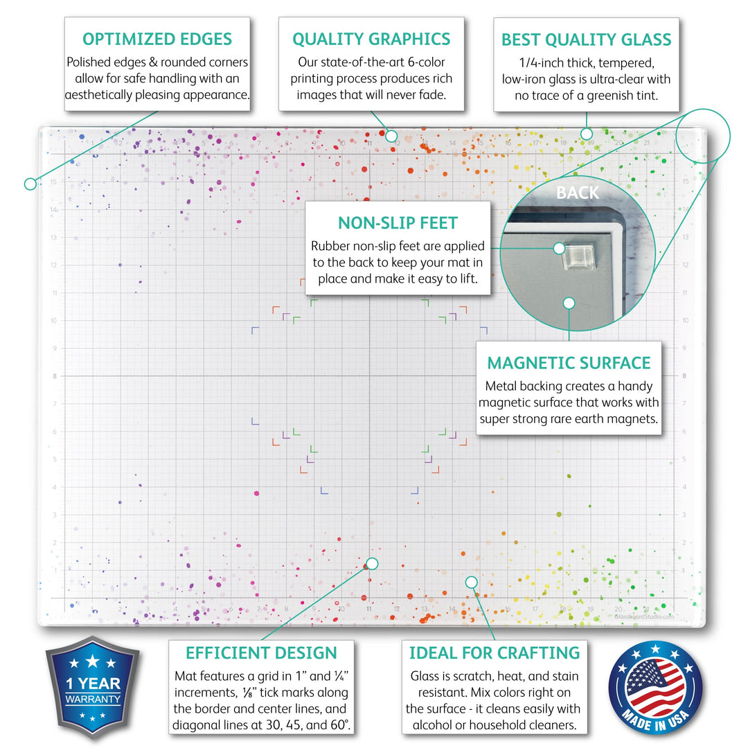 Magnetic Glass Craft Mat