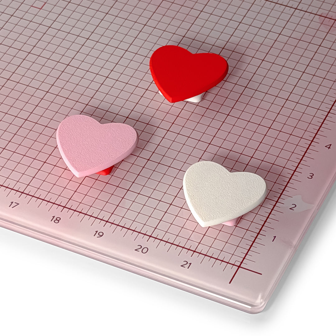 Watercolor Hearts Magnet Set