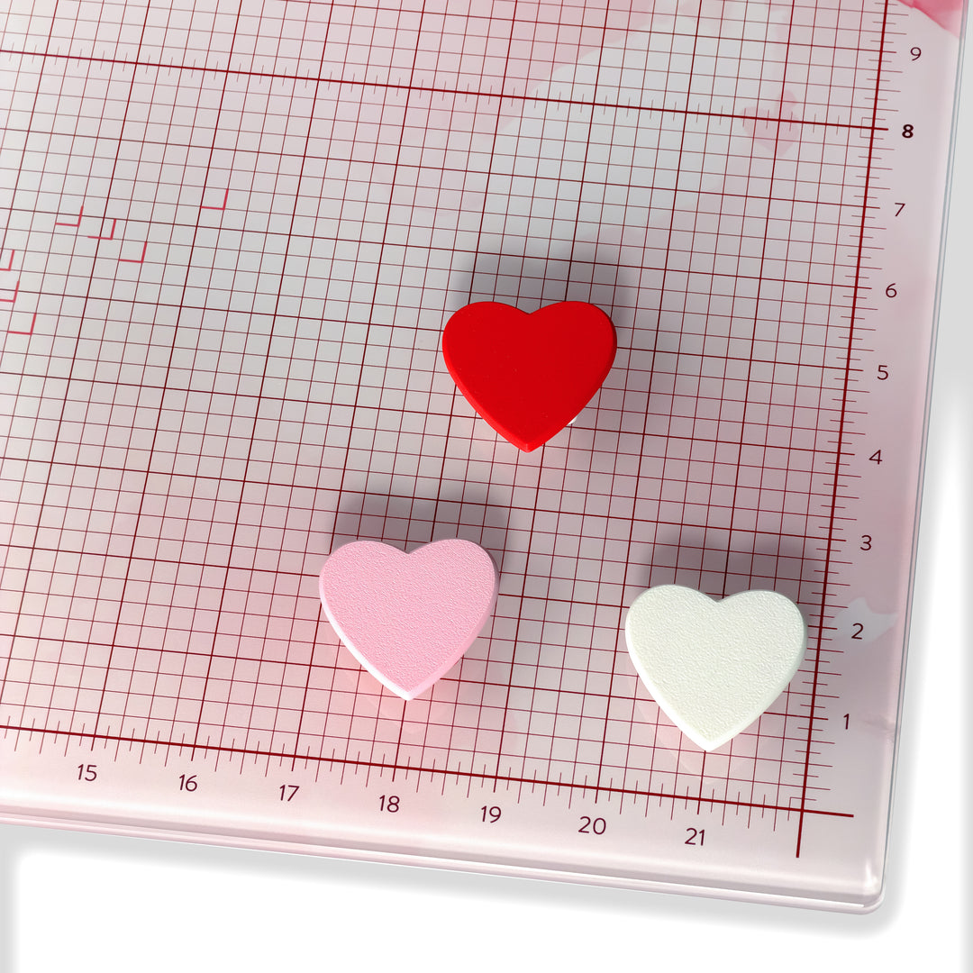 Watercolor Hearts Magnet Set