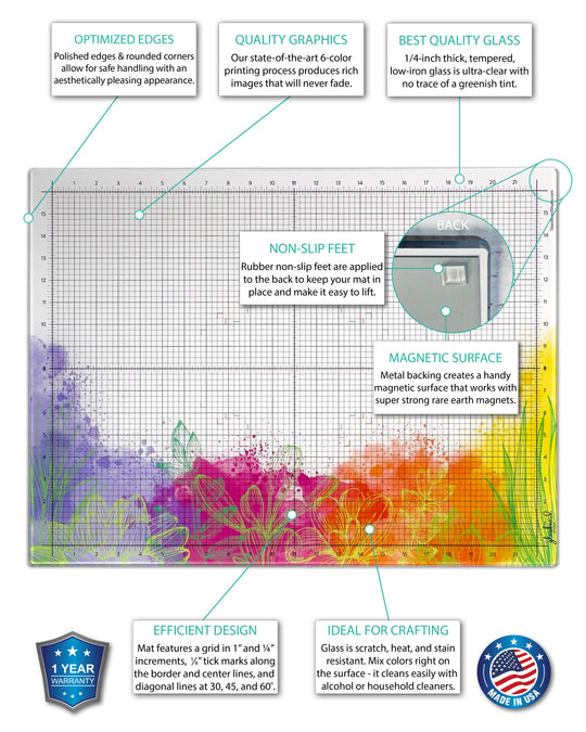 Special Edition Magnetic Glass Craft Mats