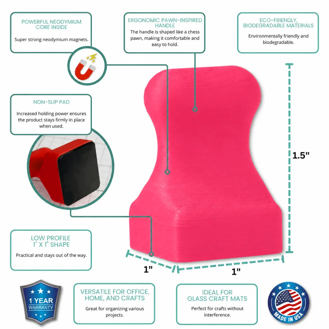 Hot Pink Magnet Set