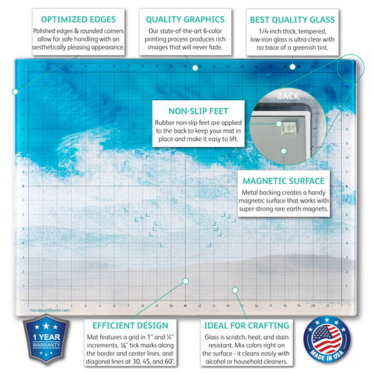 Special Edition Magnetic Glass Craft Mats
