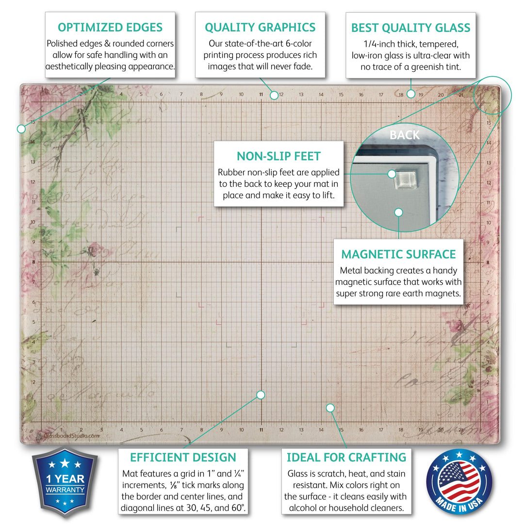 Magnetic Glass Craft Mat