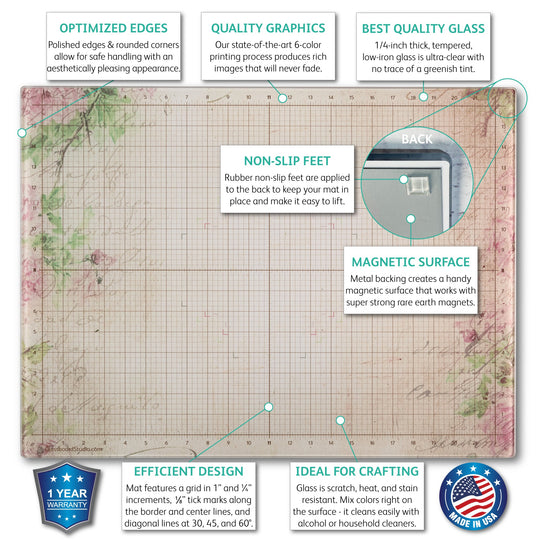 Magnetic Glass Craft Mat