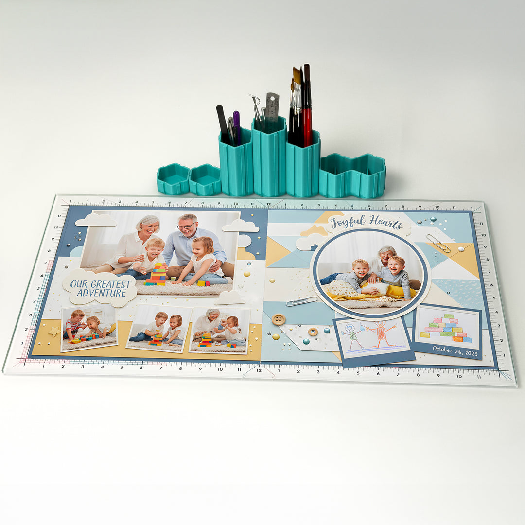 Scrapbook Magnetic Glass Craft Mat