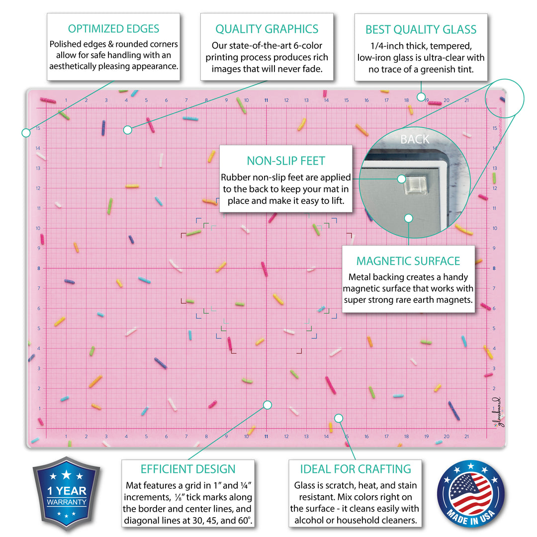 Magnetic Glass Craft Mat