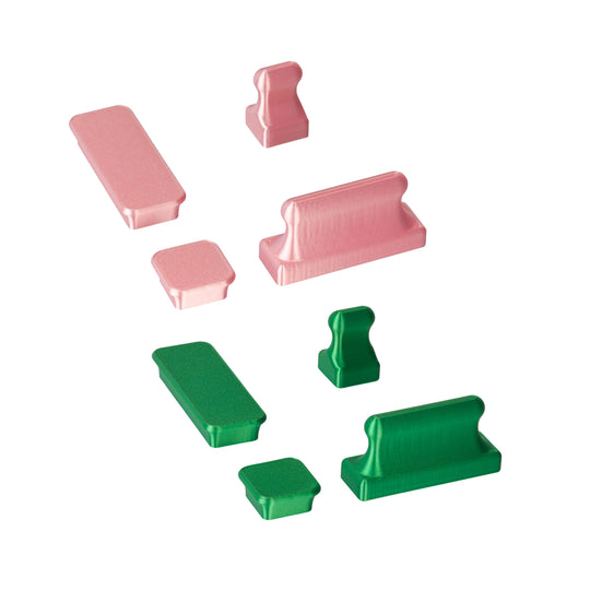 Popular Pink & Emerald Green Silk Magnet Sets