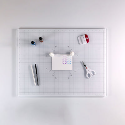 True White Glass Craft Mat