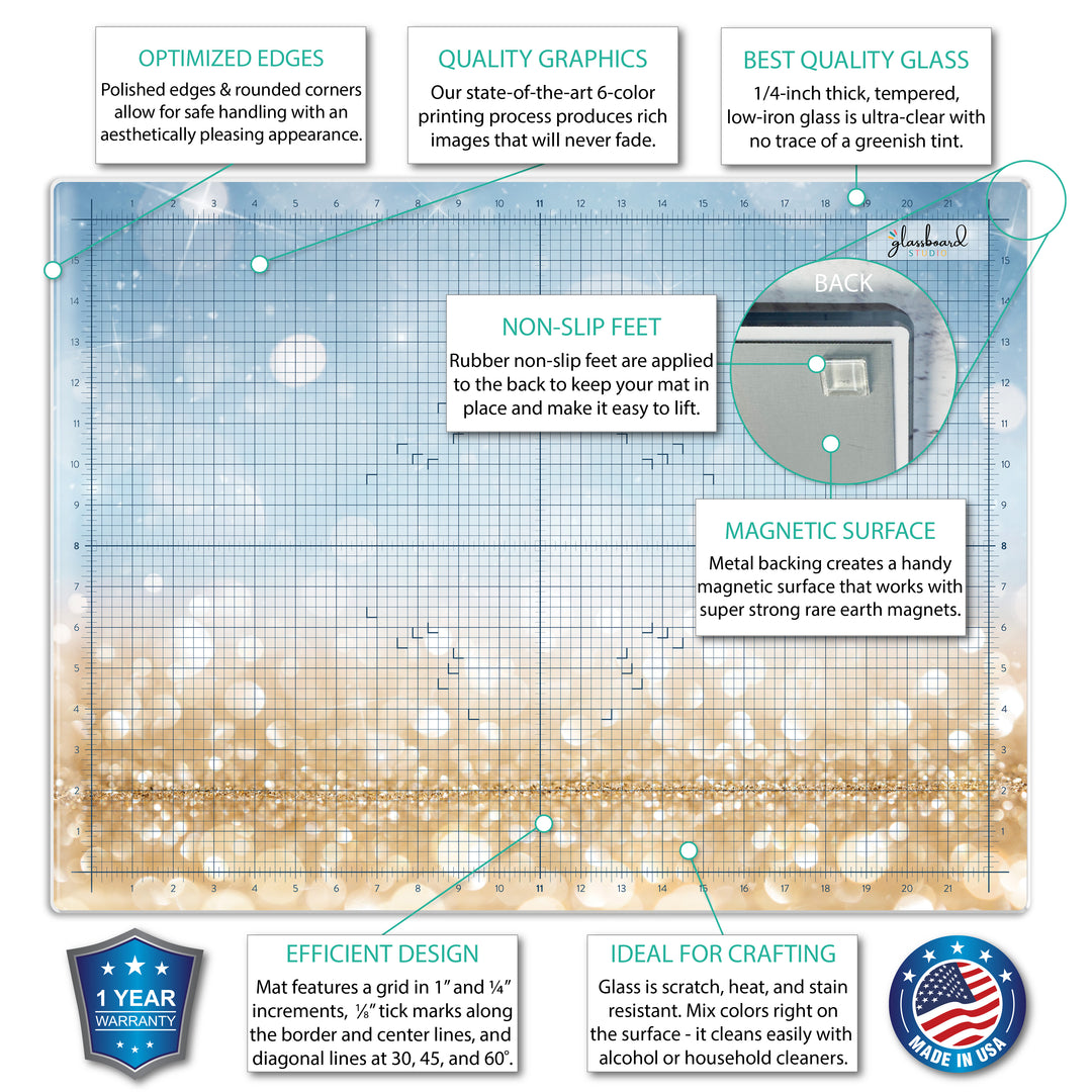 Magnetic Glass Craft Mat