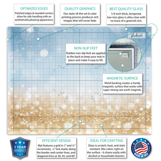 Magnetic Glass Craft Mat