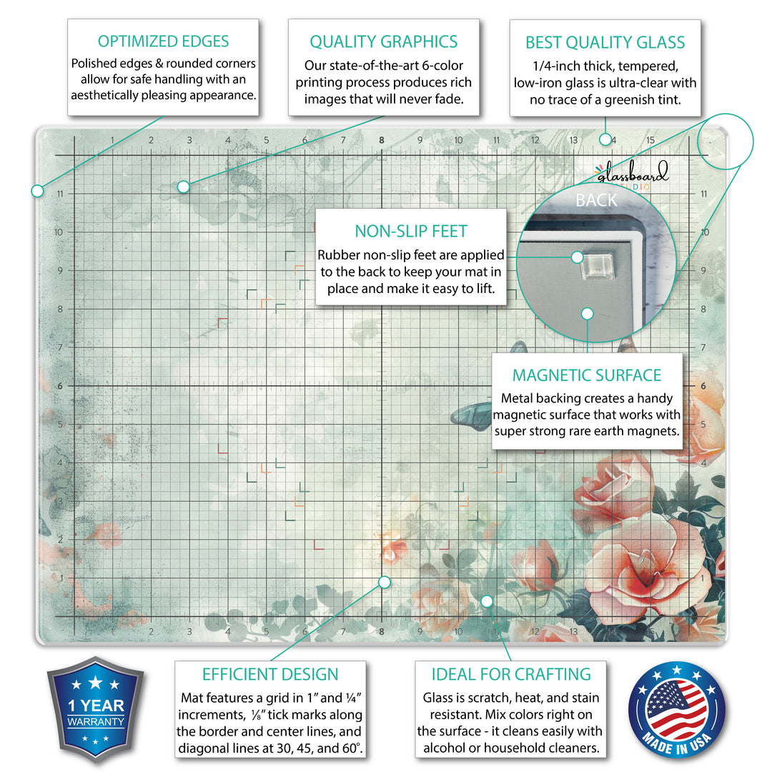 Magnetic Glass Craft Mat