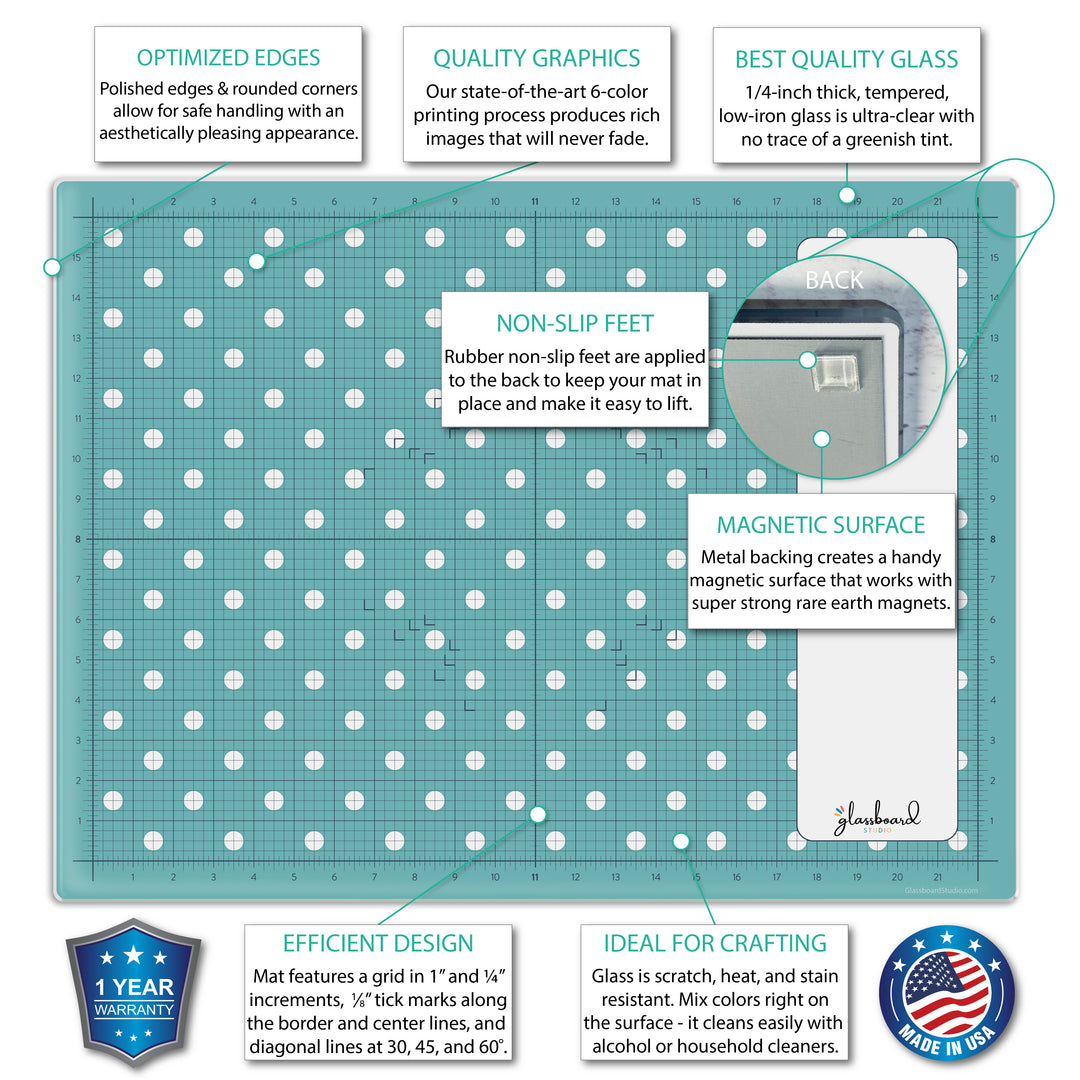 Magnetic Glass Craft Mat