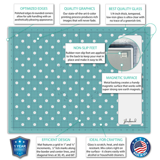 Magnetic Glass Craft Mat