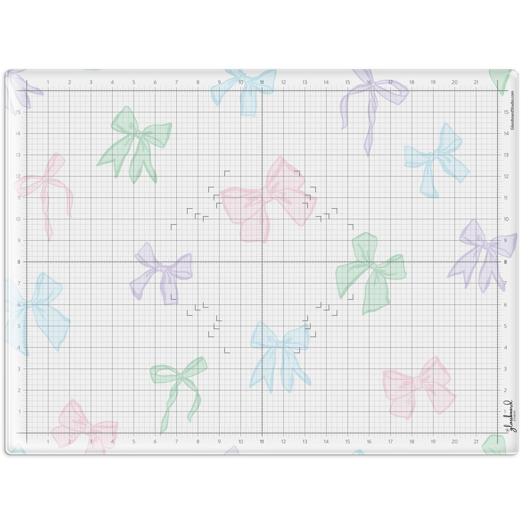 Spring Bows Magnetic Glass Craft Mat