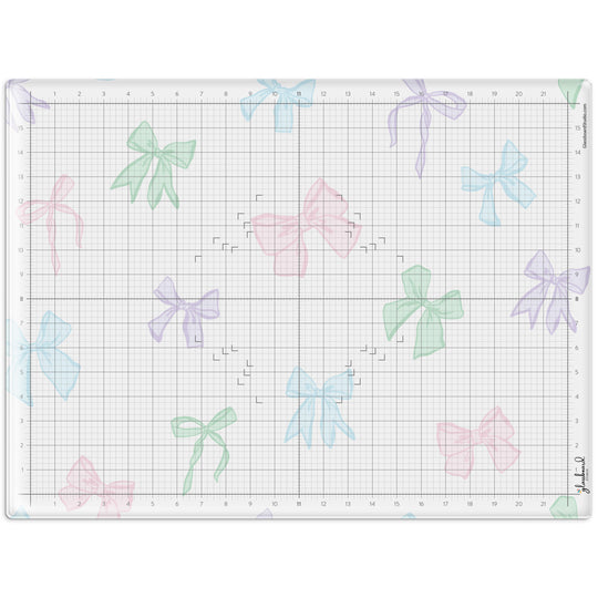 Spring Bows Magnetic Glass Craft Mat