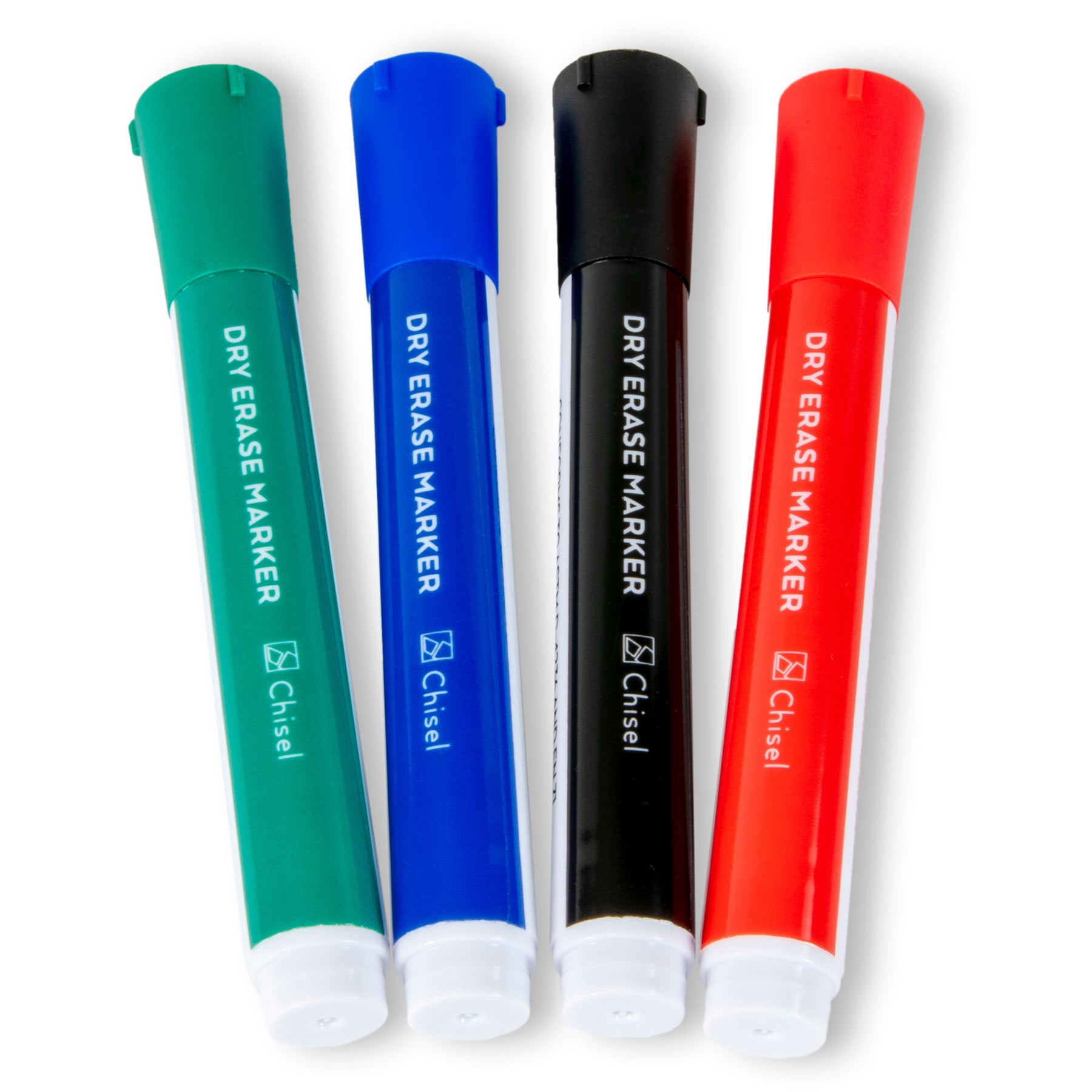 Chisel Tip Dry-Erase Markers - 4 pack – Glassboard Studio