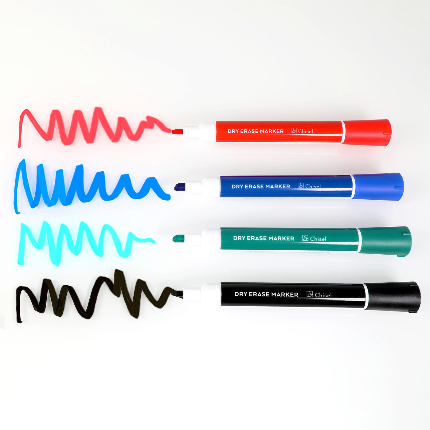 Chisel Tip Dry-Erase Markers - 4 pack