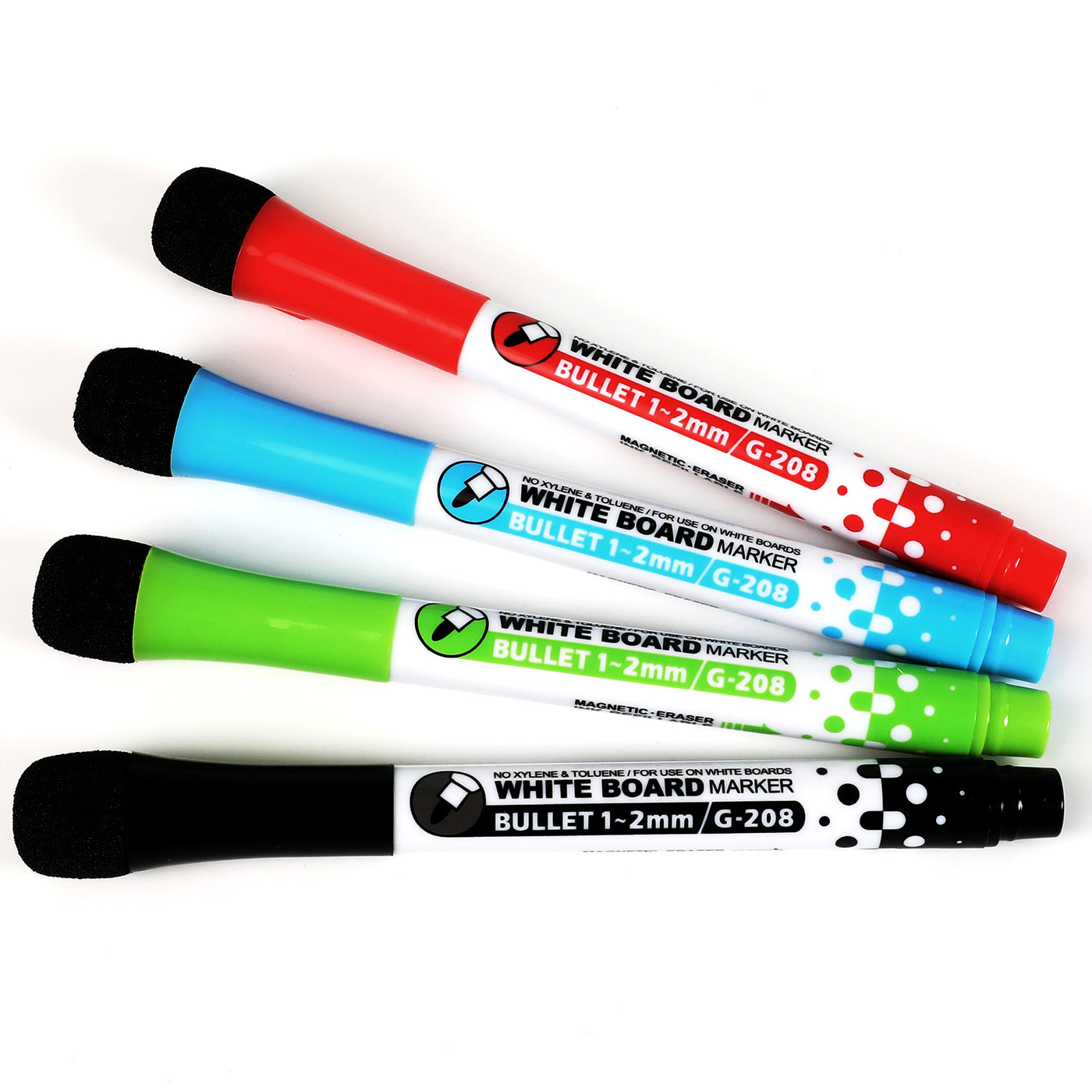 Fine Tip Dry-Erase Markers - 4 Pack