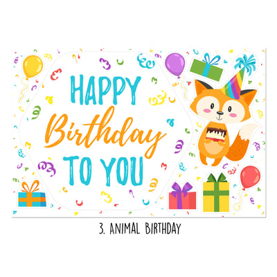 Animal Birthday Sticker Oodle | Reusable!
