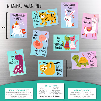 Animal Valentines Sticker Oodle