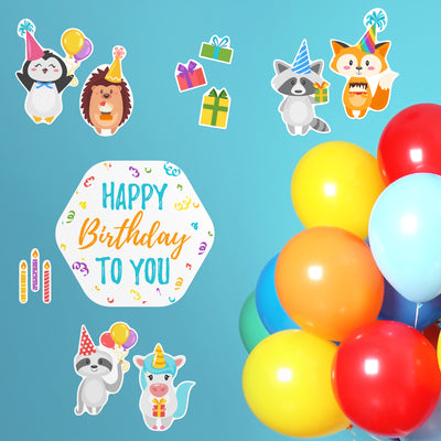 Animal Birthday Sticker Oodle | Reusable!