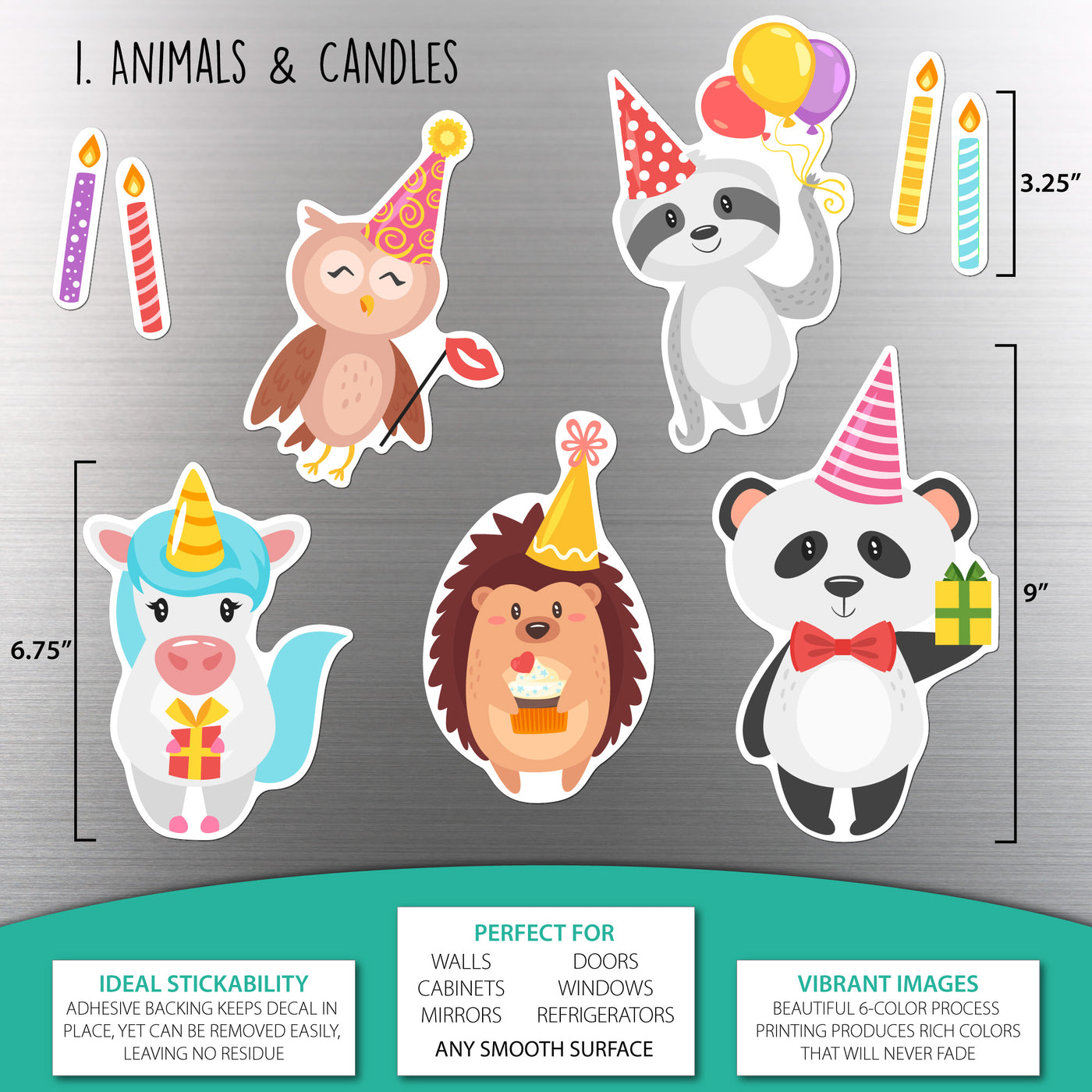 Animal Birthday Sticker Oodle | Reusable!