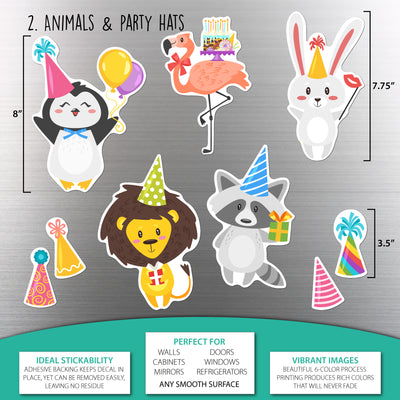 Animal Birthday Sticker Oodle | Reusable!
