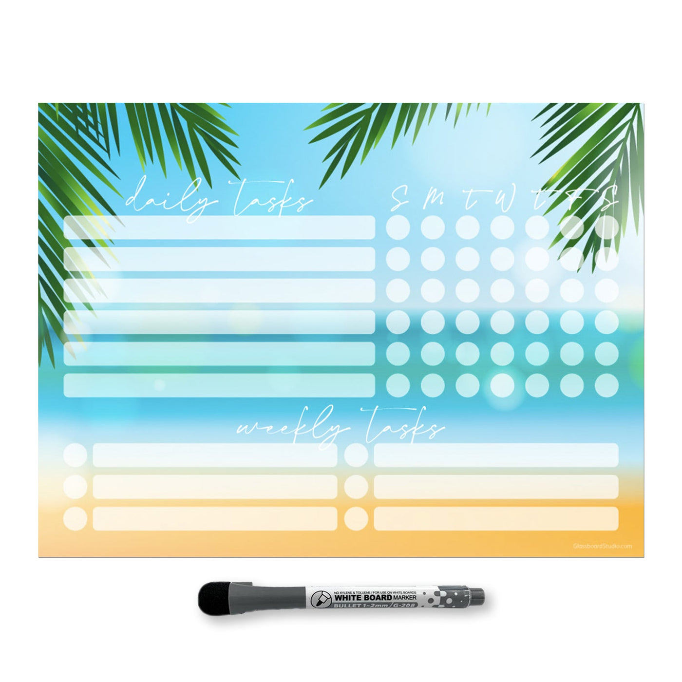 Kids Daily & Weekly Task Tracker Sticker Doodles