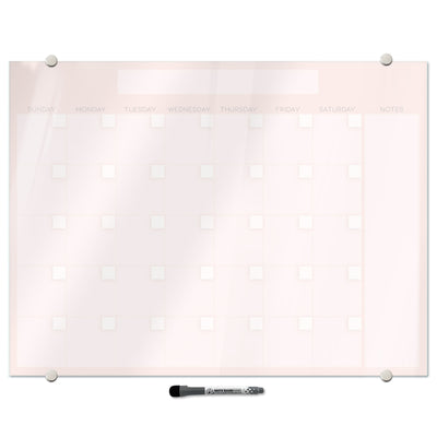 Blush Calendar Glassboard
