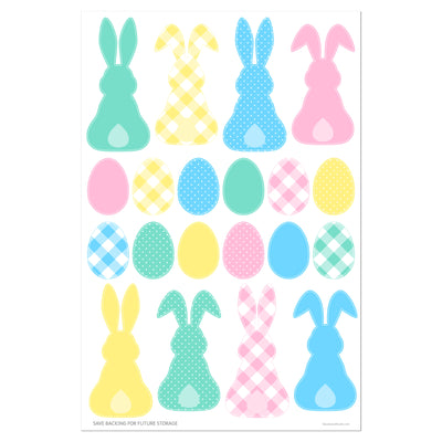 Bunnies & Eggs Sticker Oodle