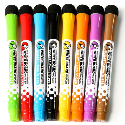 Fine Tip Dry-Erase Markers - 8 Pack