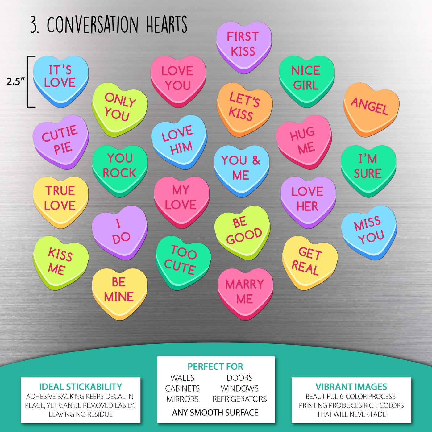 Conversation Hearts (all sizes) –