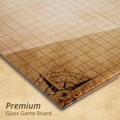 Battle Grid Game Mat for DND Role Play Glassboard