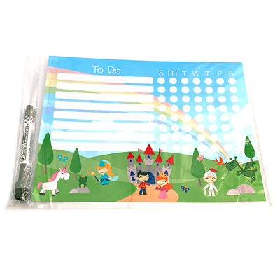 Fairy Tale Kids Task Chart Sticker Doodles