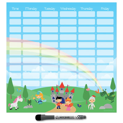 Kids School Schedule Sticker Doodles