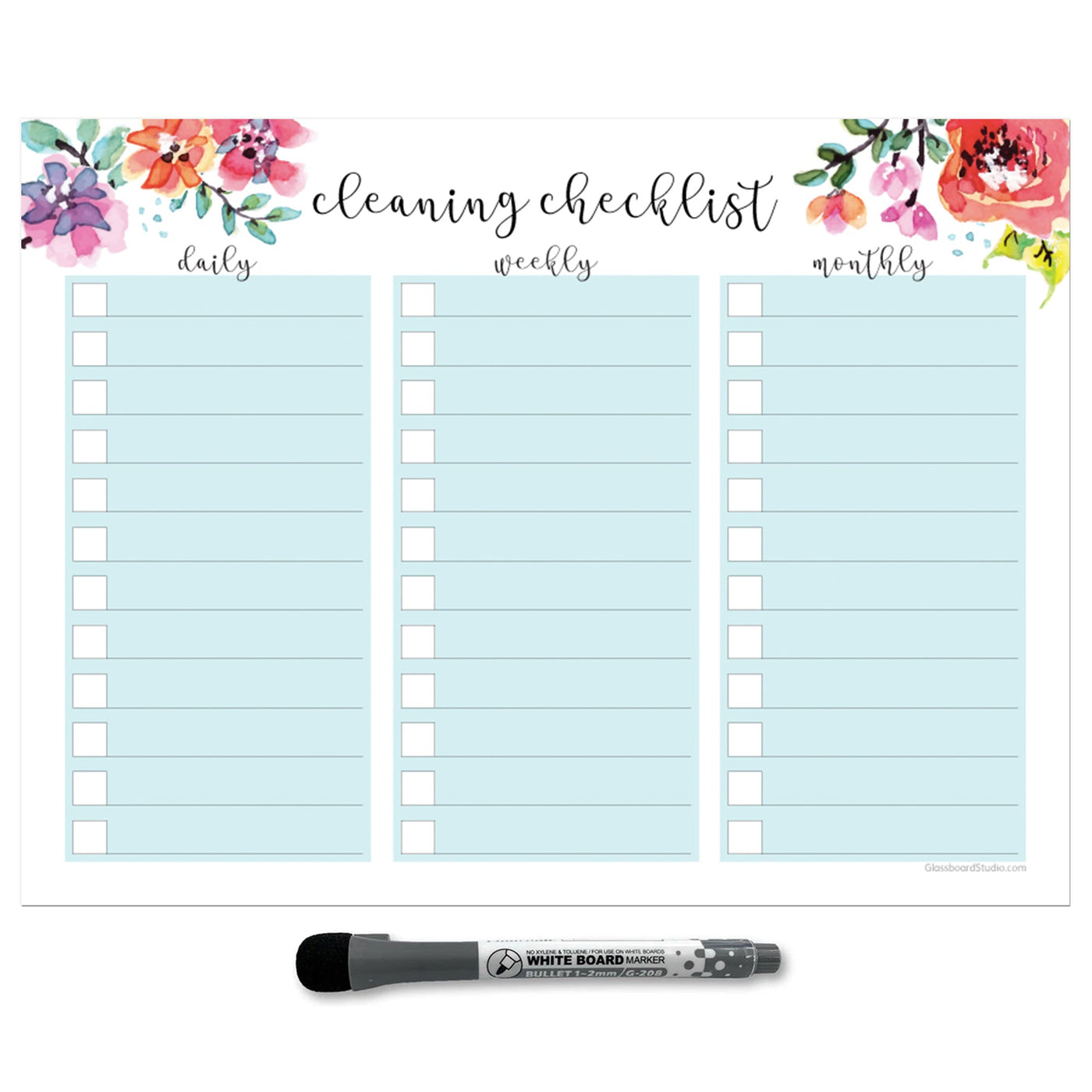 Cleaning Checklist Sticker Doodles