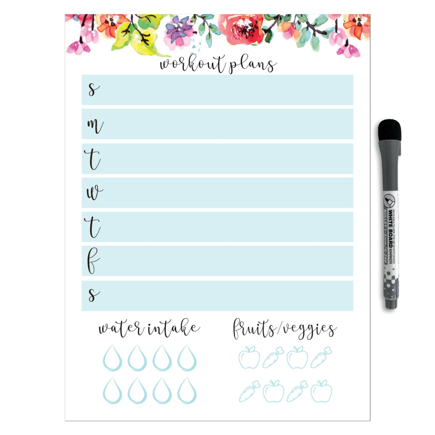 Fitness Planner Sticker Doodles