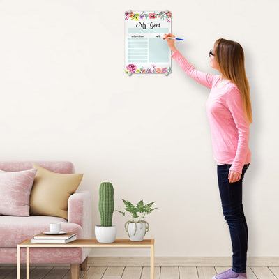 Floral Goal Glassboard