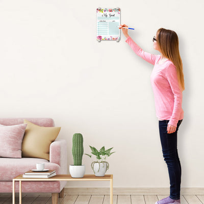 Floral Goal Glassboard