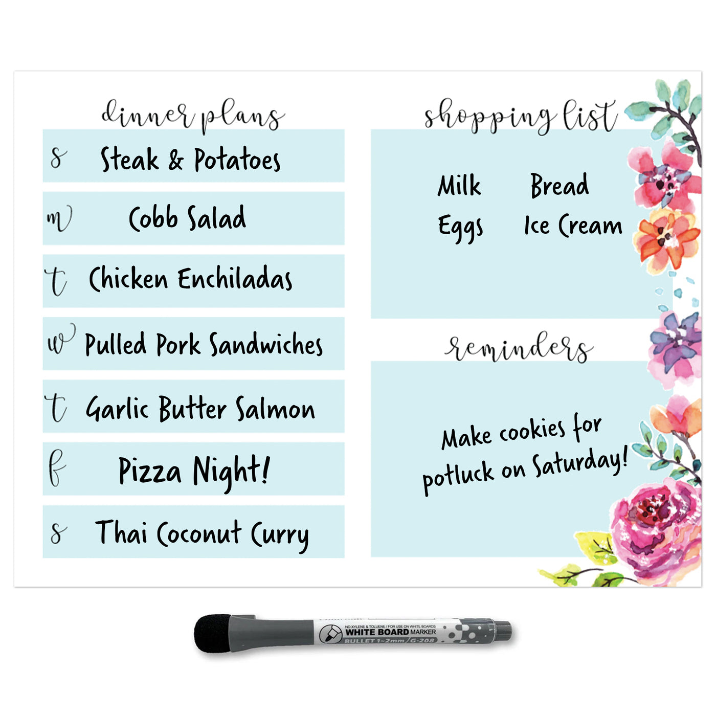 Meal Planner Sticker Doodles